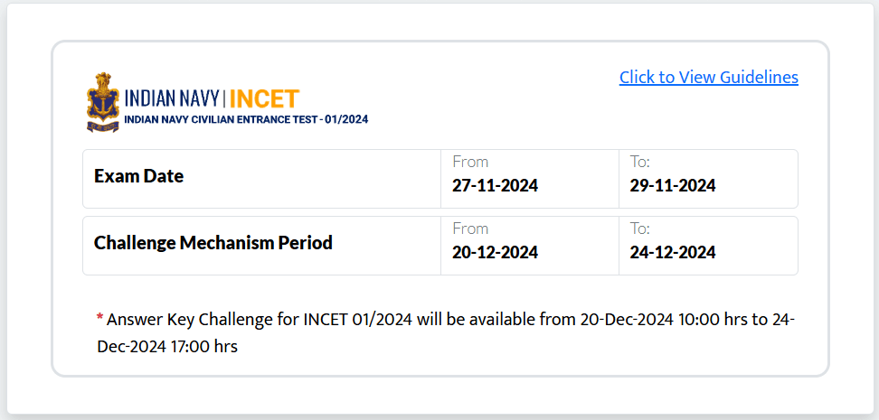 INDIAN NAVY INCET Answer Key 2024 OUT at incet.cbt-exam.in: Submit Indian Navy Objection, Download Question Paper 17 INDIAN NAVY INCET Answer Key 2024