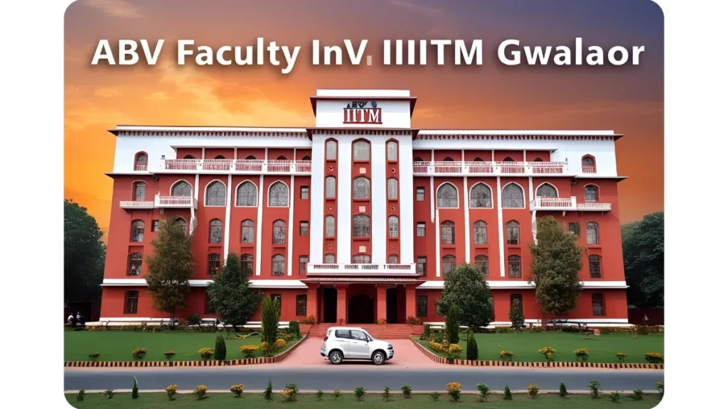 Faculty Vacancy in ABV IIITM Gwalior 2025 11 Faculty Vacancy in ABV IIITM Gwalior 2025