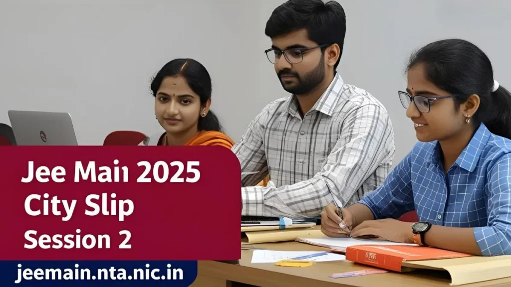 NTA Releases JEE Main 2025 City Slip for Session 2 – Download at jeemain.nta.nic.in 18 JEE Main 2025 Admit Card – When & How to Download?